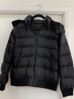 Uniqlo Down Puffer Jacket Black EUC